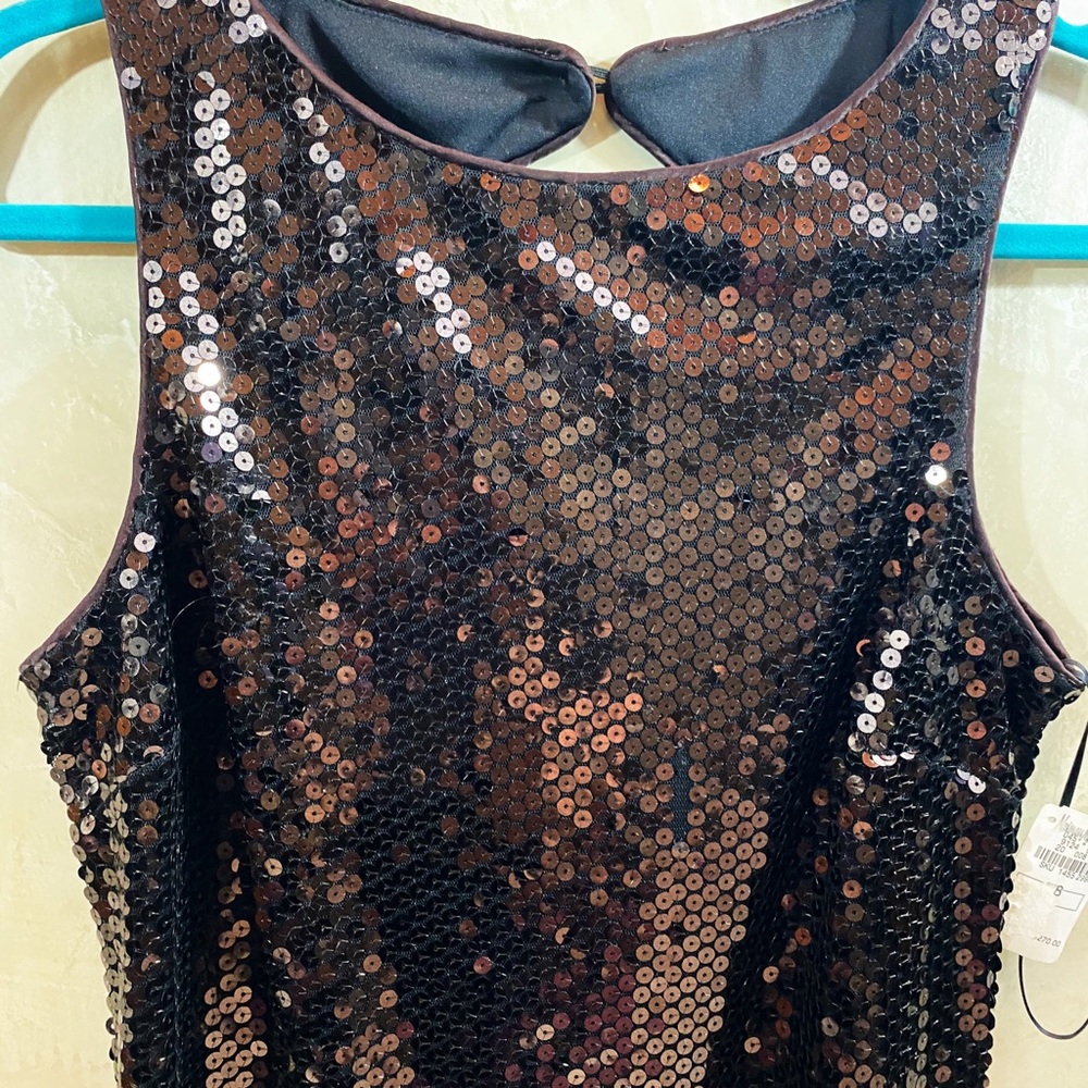 Sexy Brown  Sequin Dress by Mary L Couture.